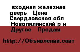 входная железная дверь › Цена ­ 6 000 - Свердловская обл., Новолялинский р-н Другое » Продам   